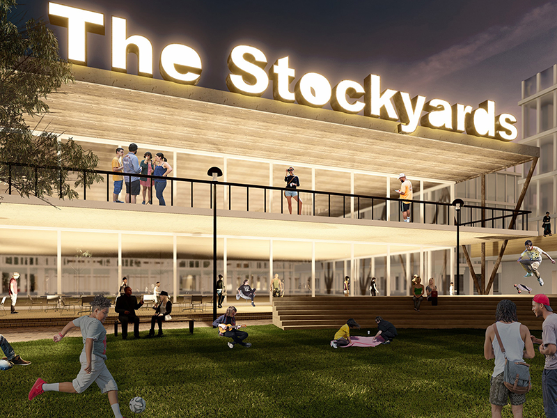 Rendering of The Stockyards by Team Catalyst
