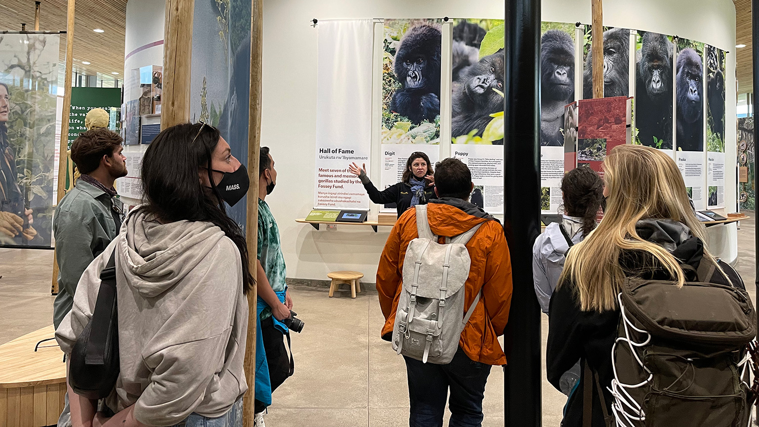 Architecture students visit the Ellen DeGeneres Campus of the Dian Fossey Gorilla Fund