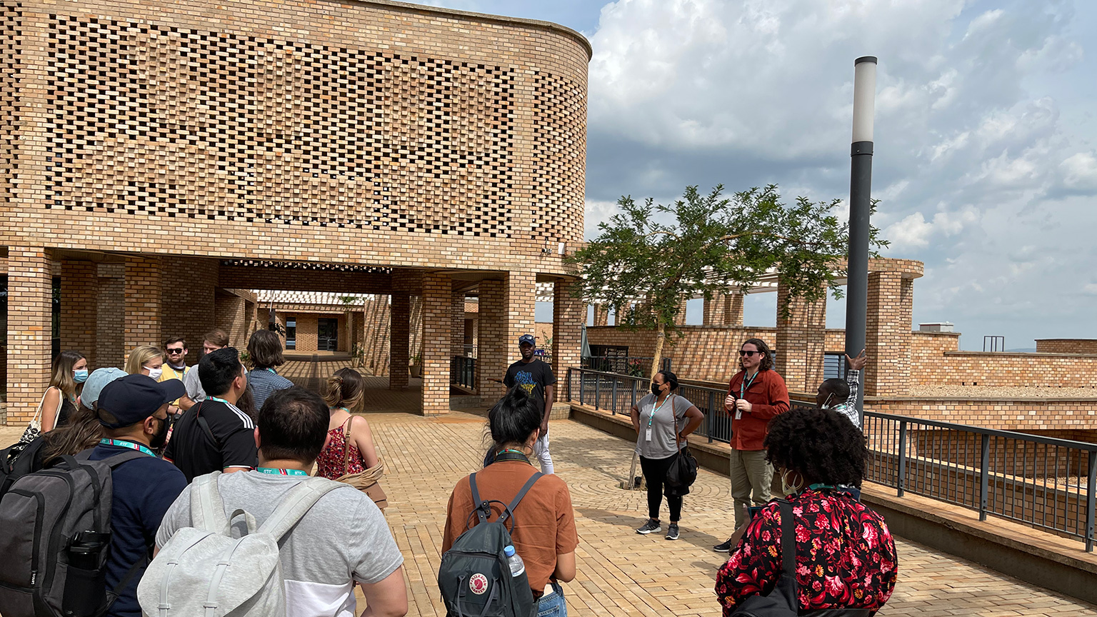 Architecture students on the African Leadership University campus