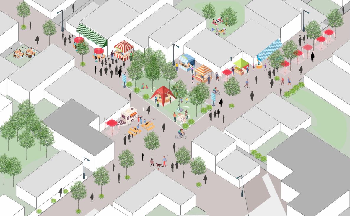 2023 Studio Project showing a Town Centre