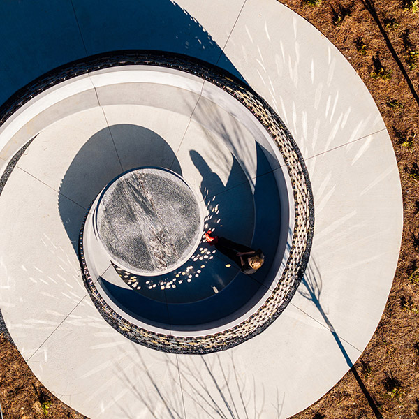 Georgia marble incorporated into the Path of Progress
