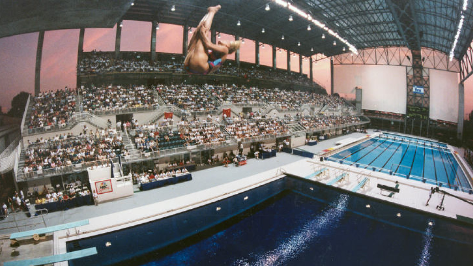 Georgia Tech Aquatic Center during the 1996 Olympic Games.