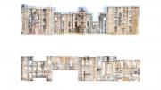 Two photo-collaged facades of Renwick Ruin