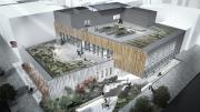 Greenpoint Library & Environmental Educational Center exterior rendering